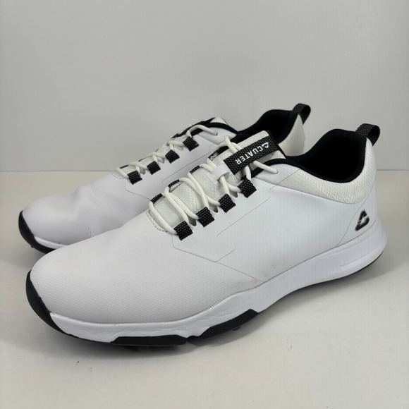 Cuater by TravisMathew The Ringer Men's US 12 White Spiked Golf Cleats 4MR215